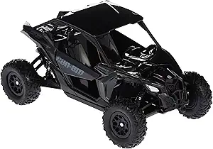 New-Ray 58193B New-Ray-58193B-1:18 Scale Toy CAN-AM Maverick X3 X Turbo Black, Adults Unisex
